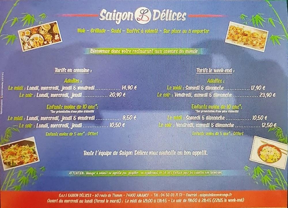 Saigon Délices - Menu Image 2